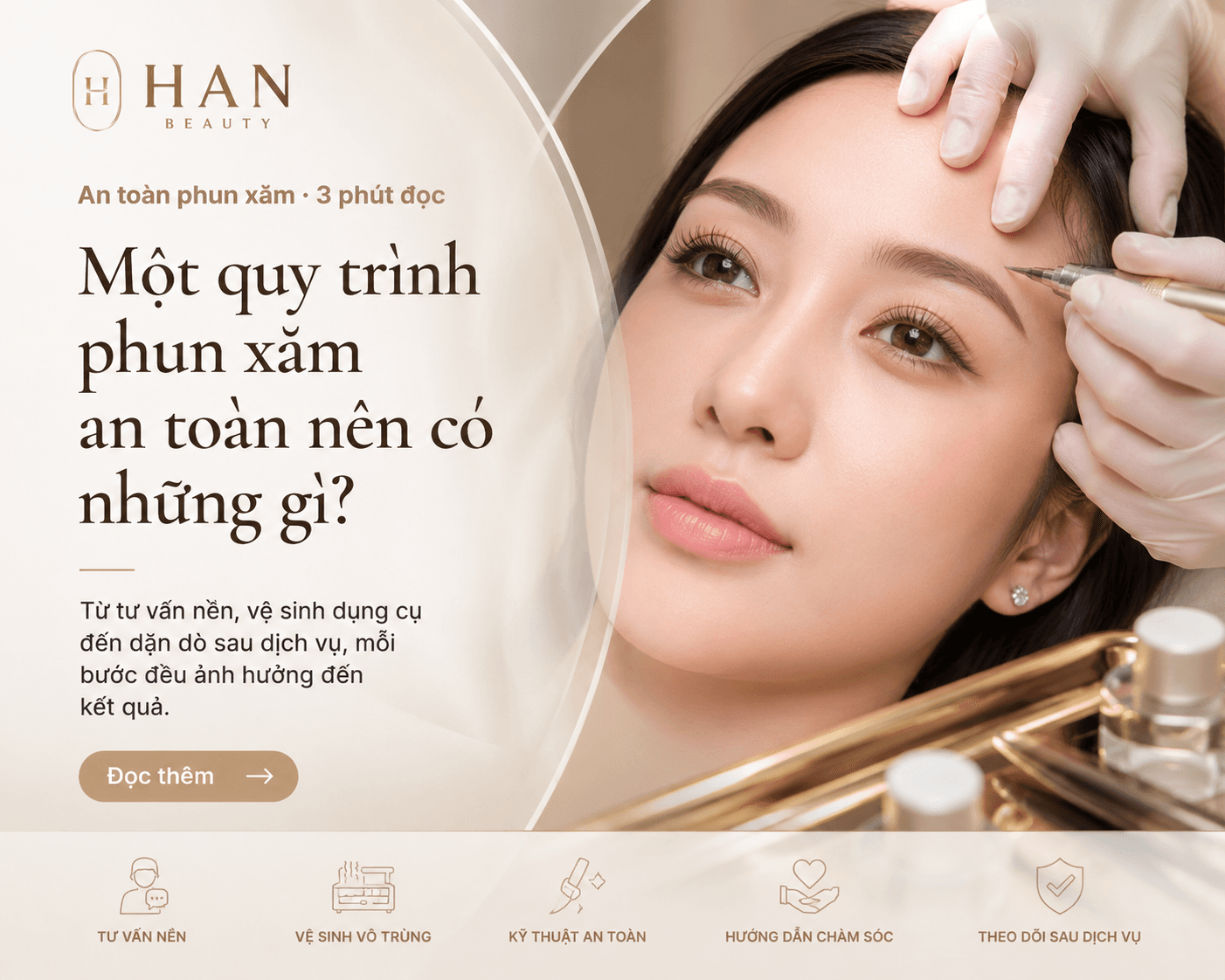 Một quy trình phun xăm an toàn nên có những gì? 1